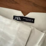 Thumbnail for Zara cream-coloured trousers
