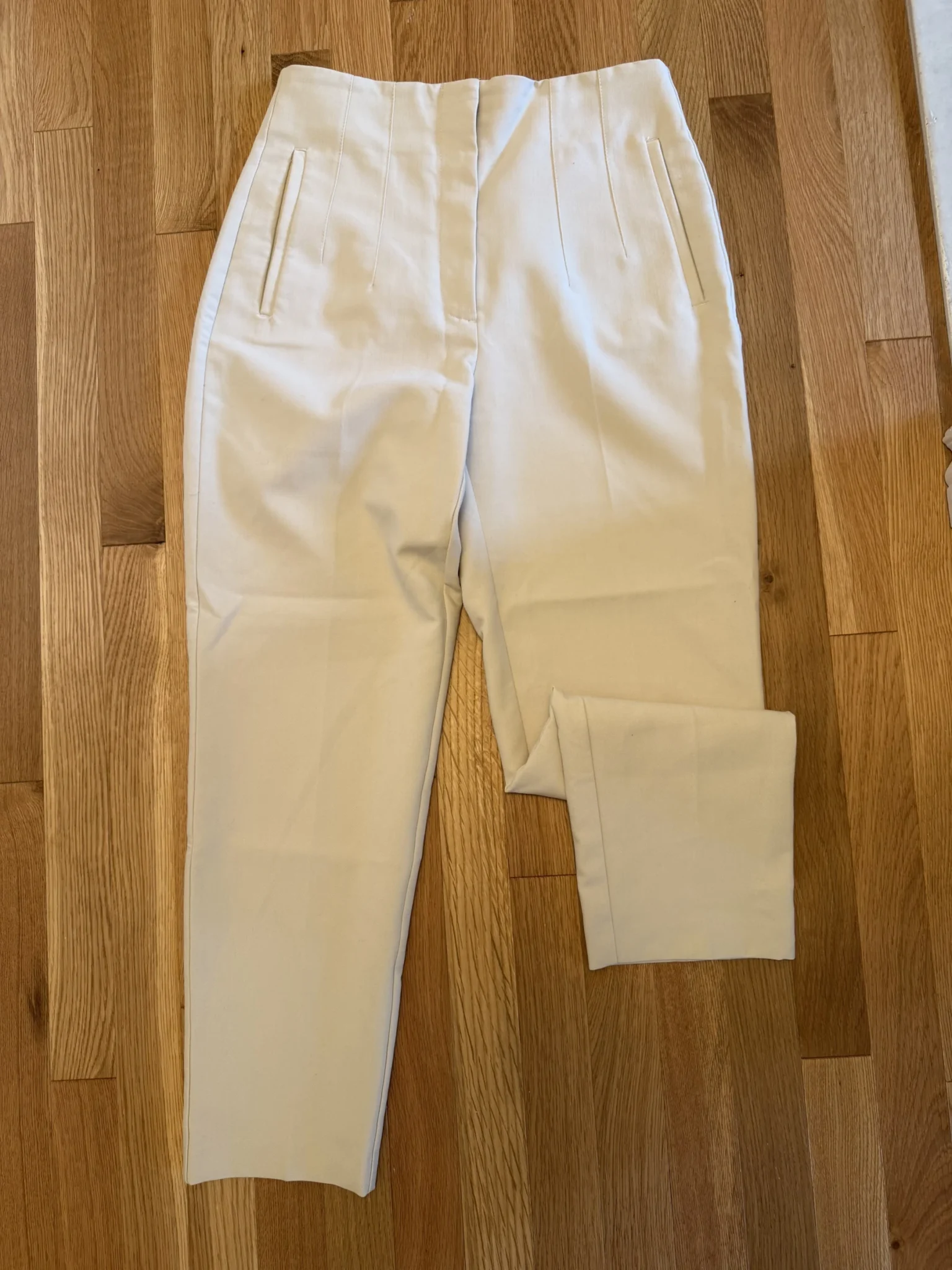 Image for Zara cream-coloured trousers
