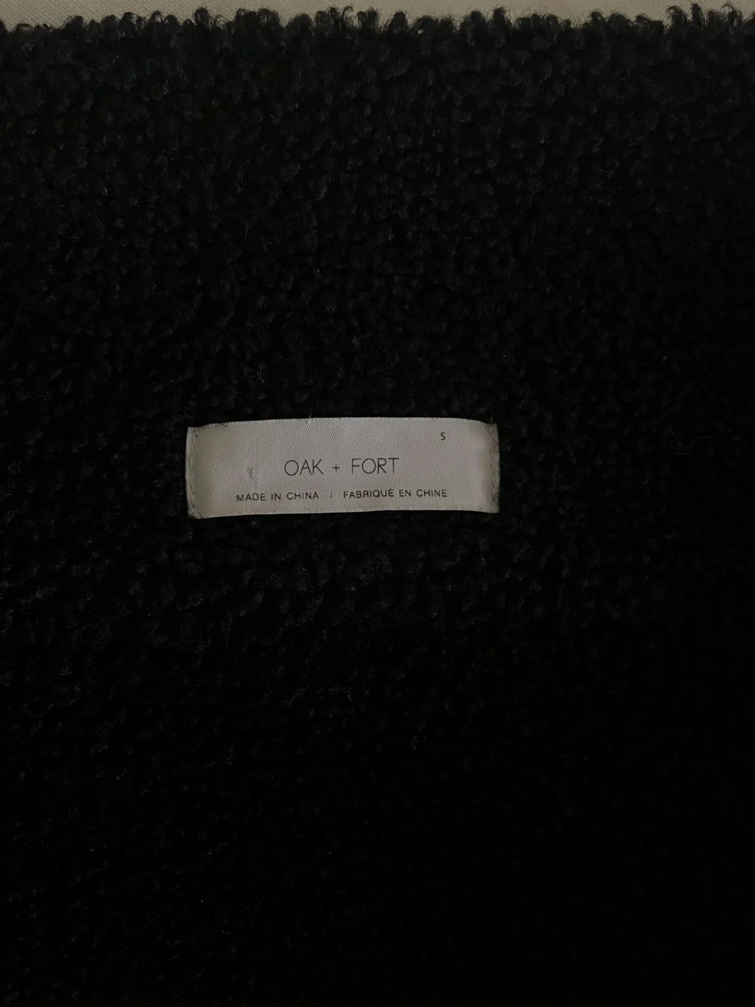 Image for Black Sherpa coat by Oak and Fort