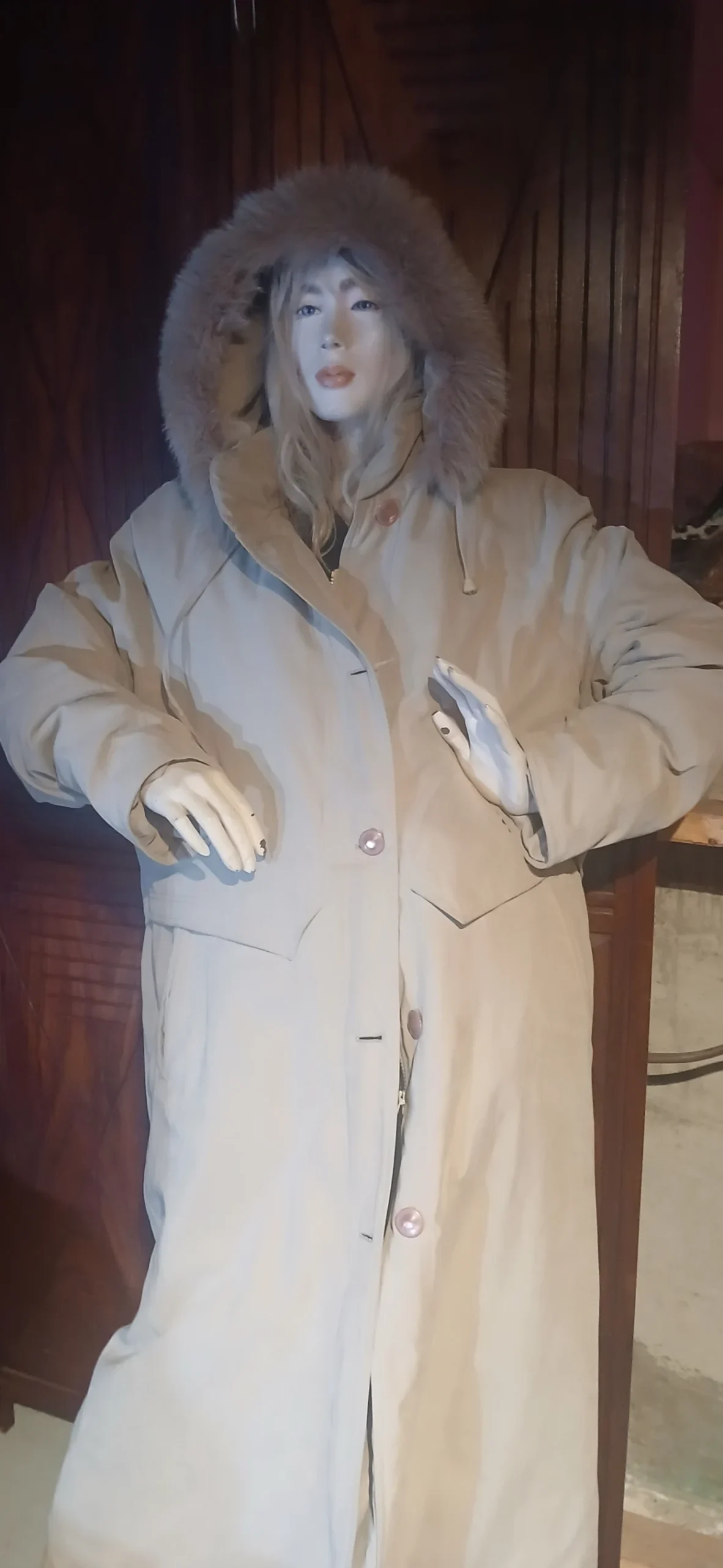 Long beige coat *Other seconde main