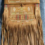 Featured thumbnail for Vintage hand-embroidered, handcrafted leather shoulder bag – Boho / Tuareg style