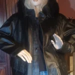 Thumbnail for Manteau cuir brodé Claire France
