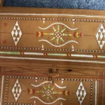 Thumbnail for Vintage hand-embroidered, handcrafted leather shoulder bag – Boho / Tuareg style