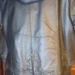 Thumbnail for Manteau cuir brodé Claire France