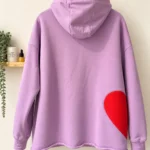 Thumbnail for BIRDZ Women’s Hoodie – mauve and red – Size L