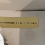 Thumbnail for A stunning flower brooch made from genuine chinchilla fur – With original box