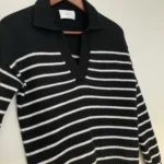 Thumbnail for Wilfred wool polo shirt (Aritzia) – XXS – Striped, oversized – As good as new