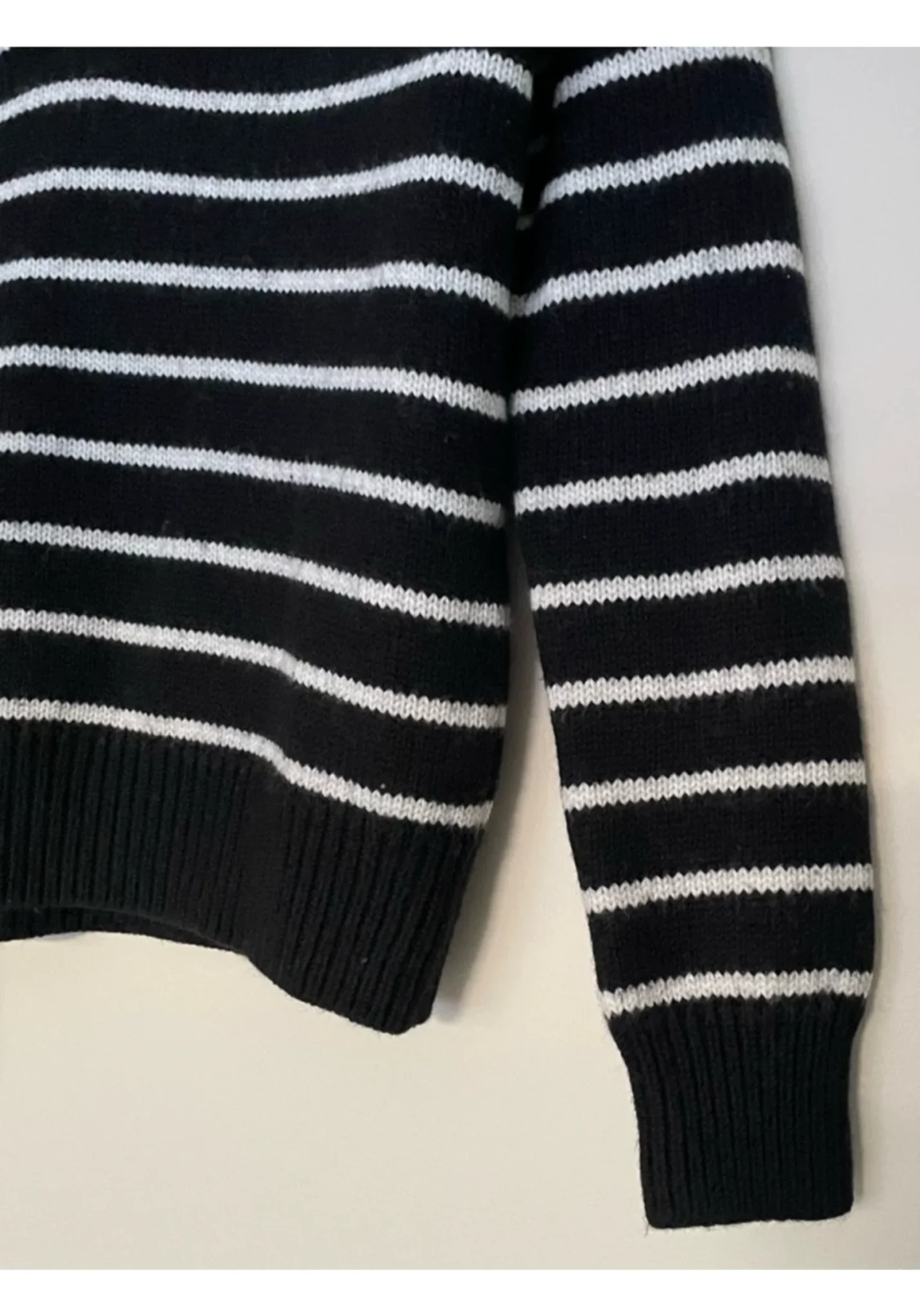 Image for Wilfred wool polo shirt (Aritzia) – XXS – Striped, oversized – As good as new