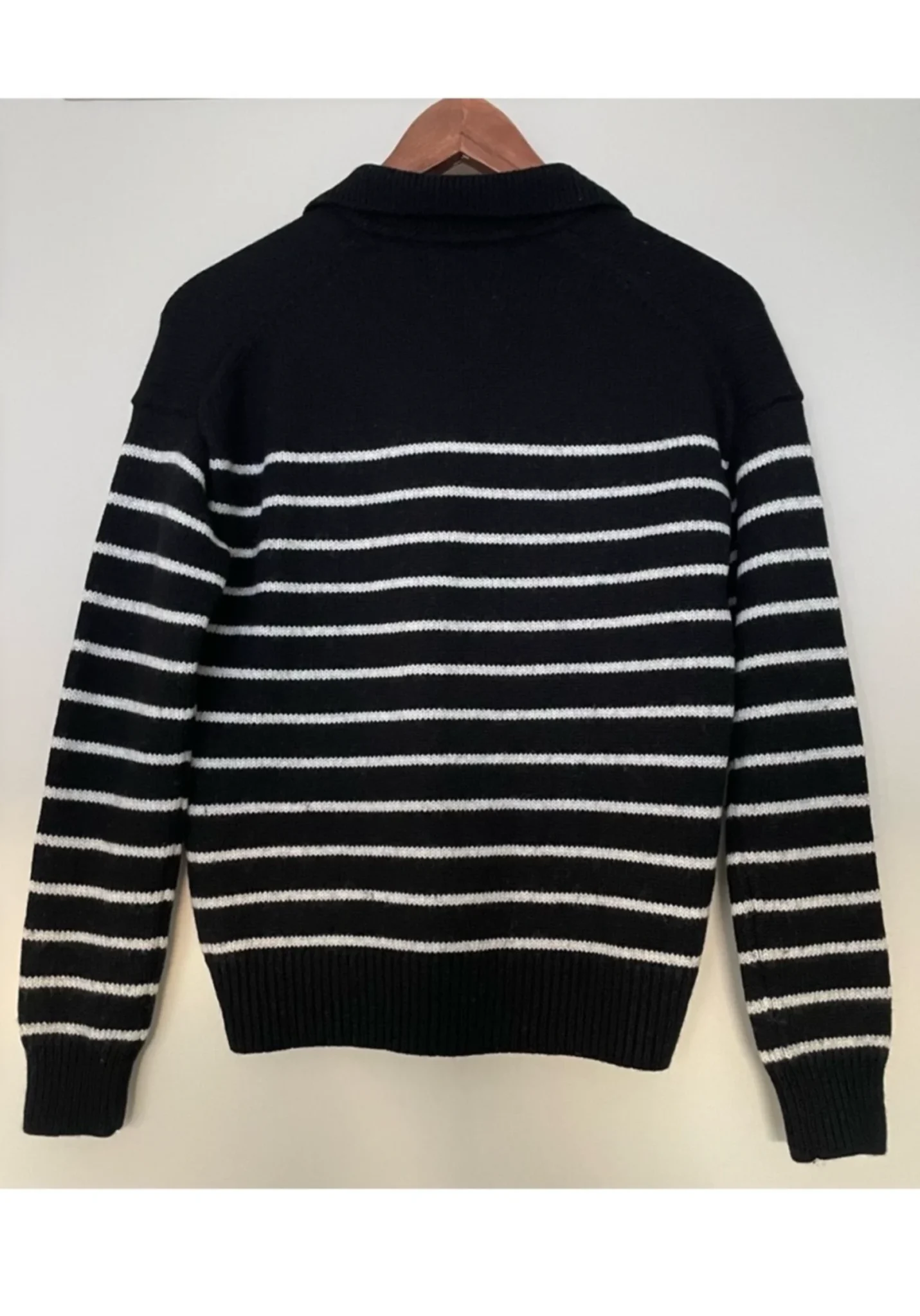 Image for Wilfred wool polo shirt (Aritzia) – XXS – Striped, oversized – As good as new
