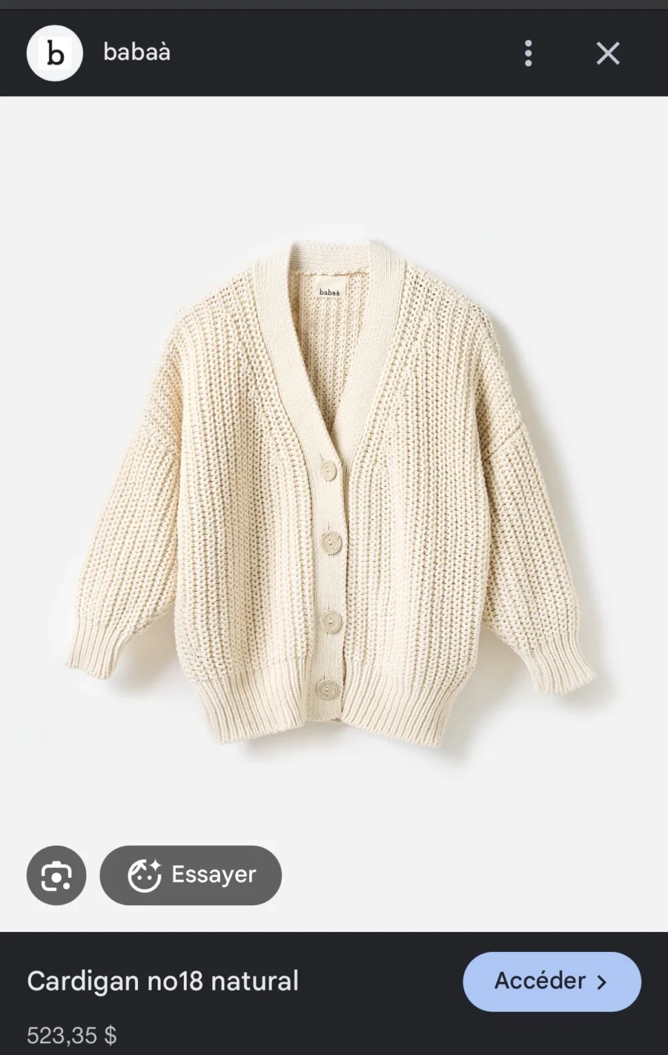 Image for Babaa Cardigan