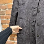 Thumbnail for Manteau vintage trench coat en laine Momenti Deimos made in Italie unisexe