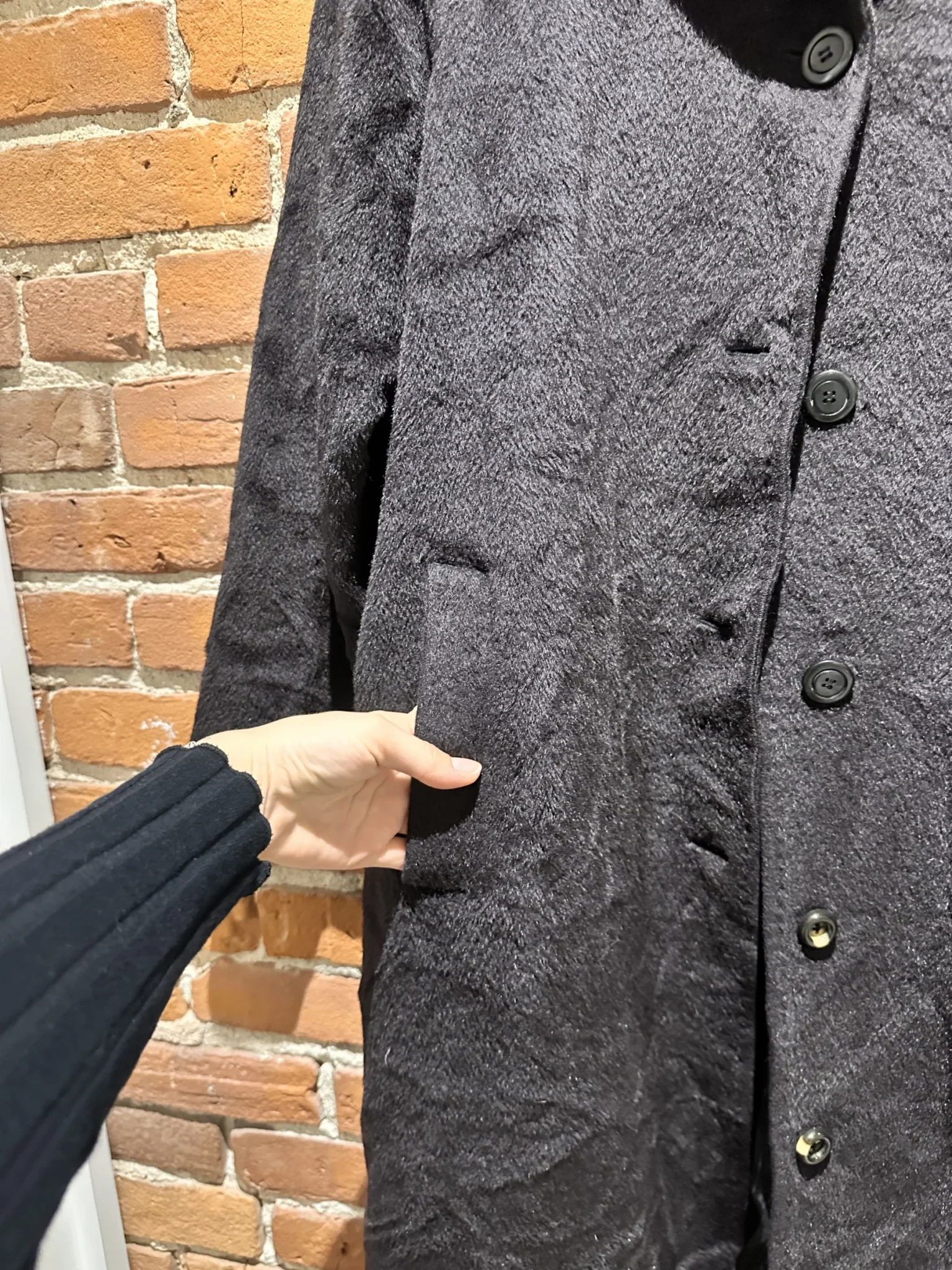 Image for Manteau vintage trench coat en laine Momenti Deimos made in Italie unisexe