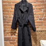 Thumbnail for Manteau vintage trench coat en laine Momenti Deimos made in Italie unisexe