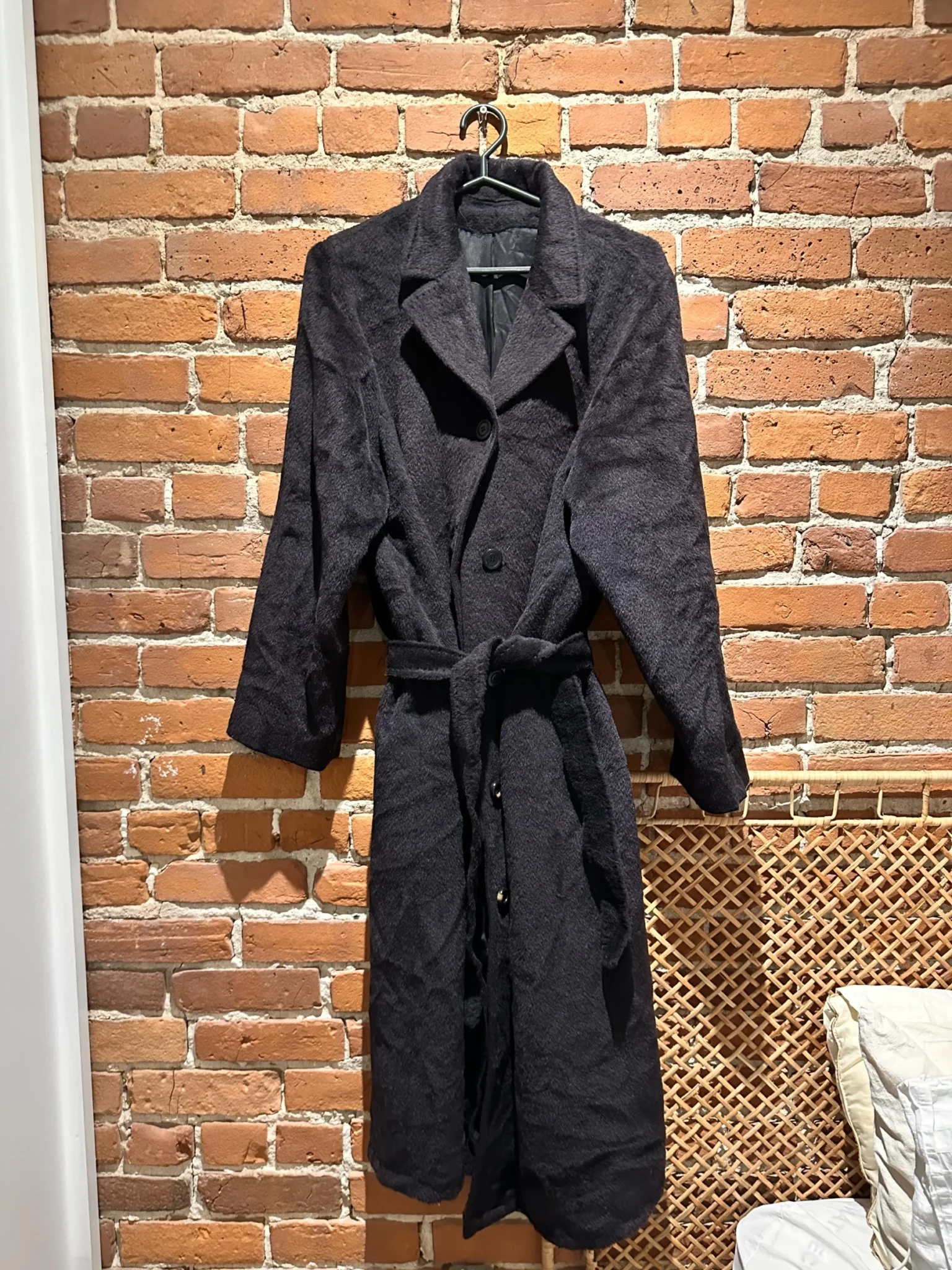 Image for Manteau vintage trench coat en laine Momenti Deimos made in Italie unisexe