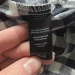 Thumbnail for Loose-fitting Vichy-print trousers