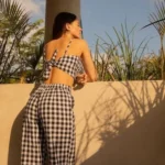 Thumbnail for Haut vichy noué au dos