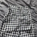 Thumbnail for Matching Vichy-print top and trousers set