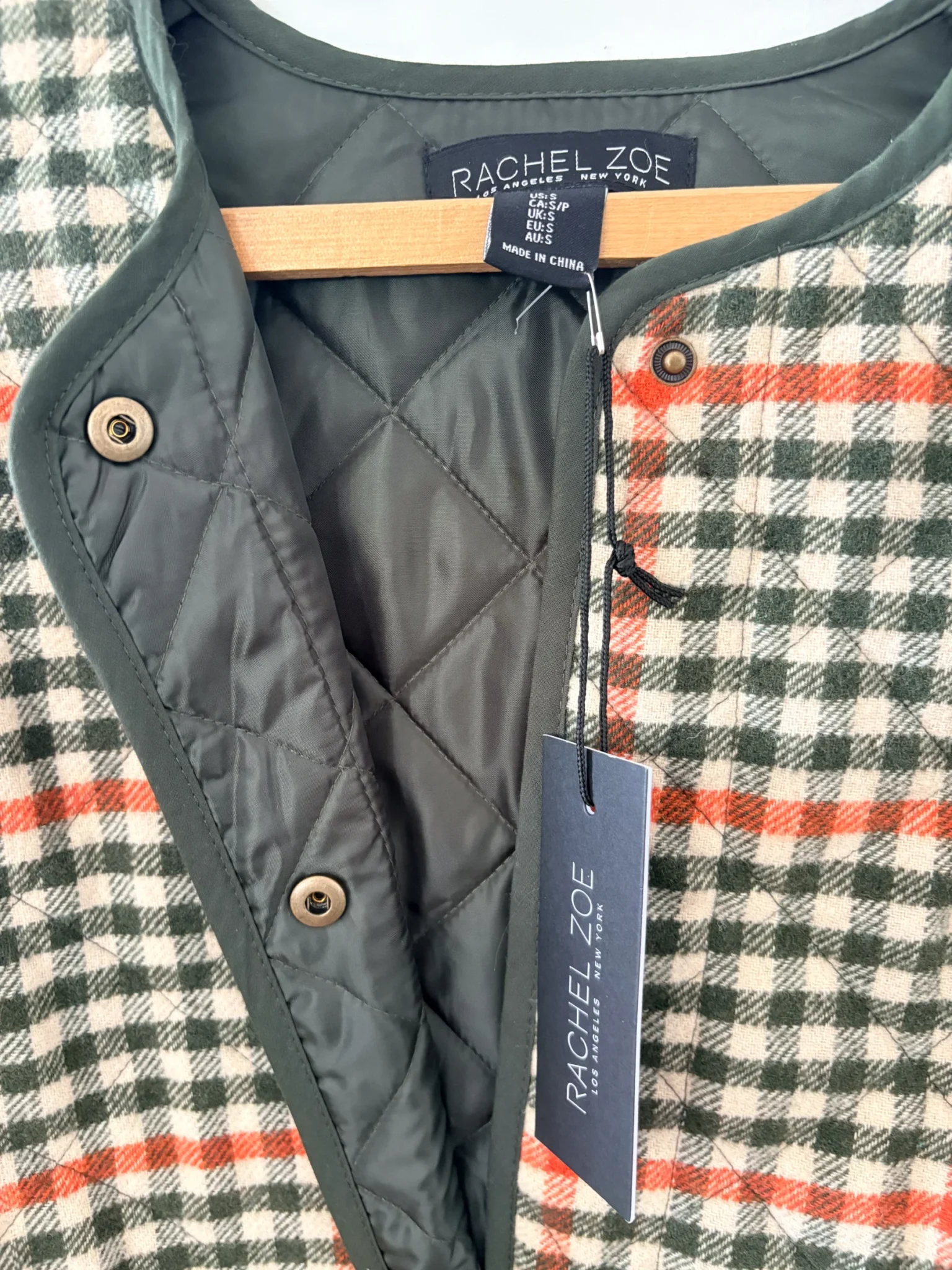 Image for Rachel Zoe checked jacket – Can also be worn as a light coat