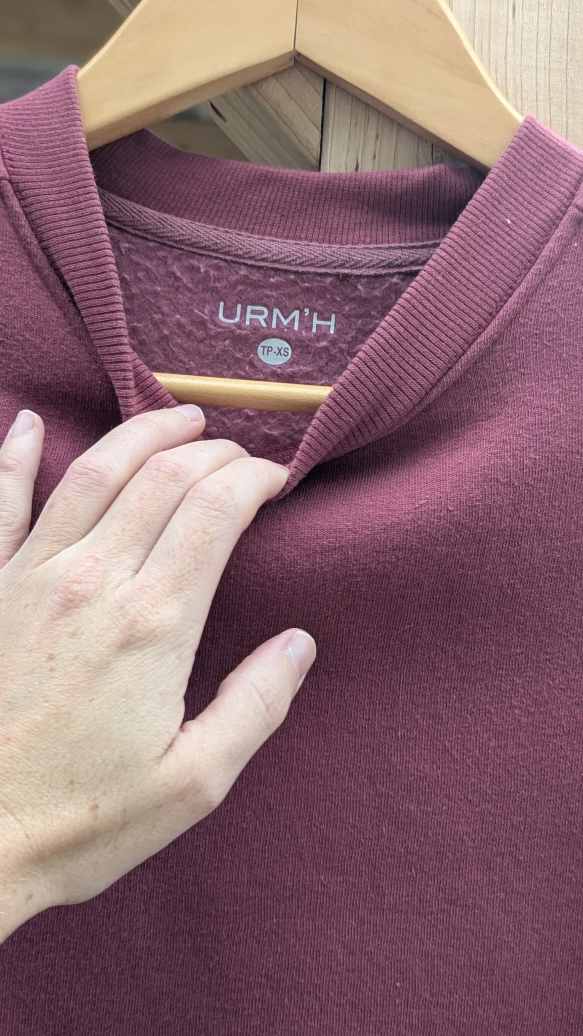 Image for Burgundy fleece