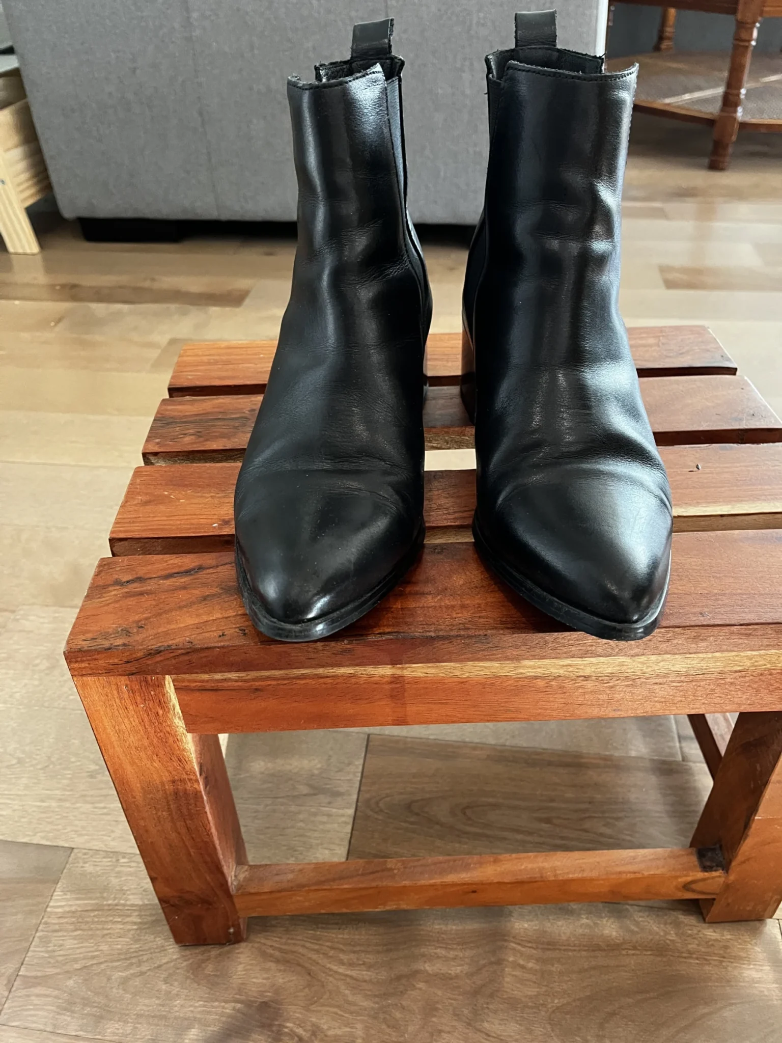 Image for Autumn leather ankle boots