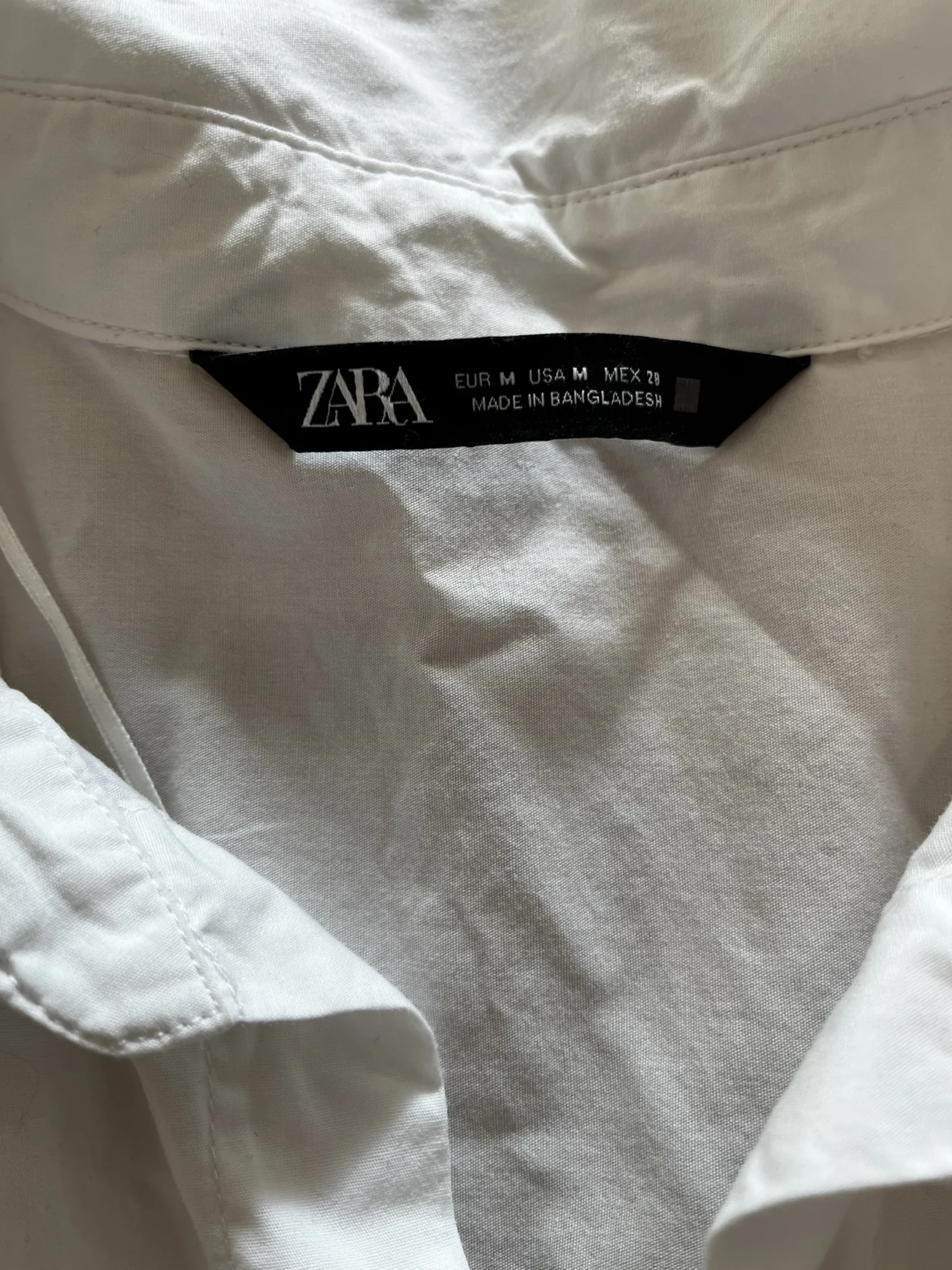Image for Classic white Zara shirt