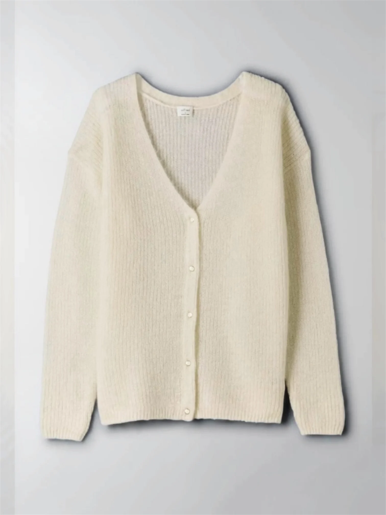 Aritzia Wilfred Front-to-Back Cardigan, Cream, Size Medium #74496 Aritzia seconde main