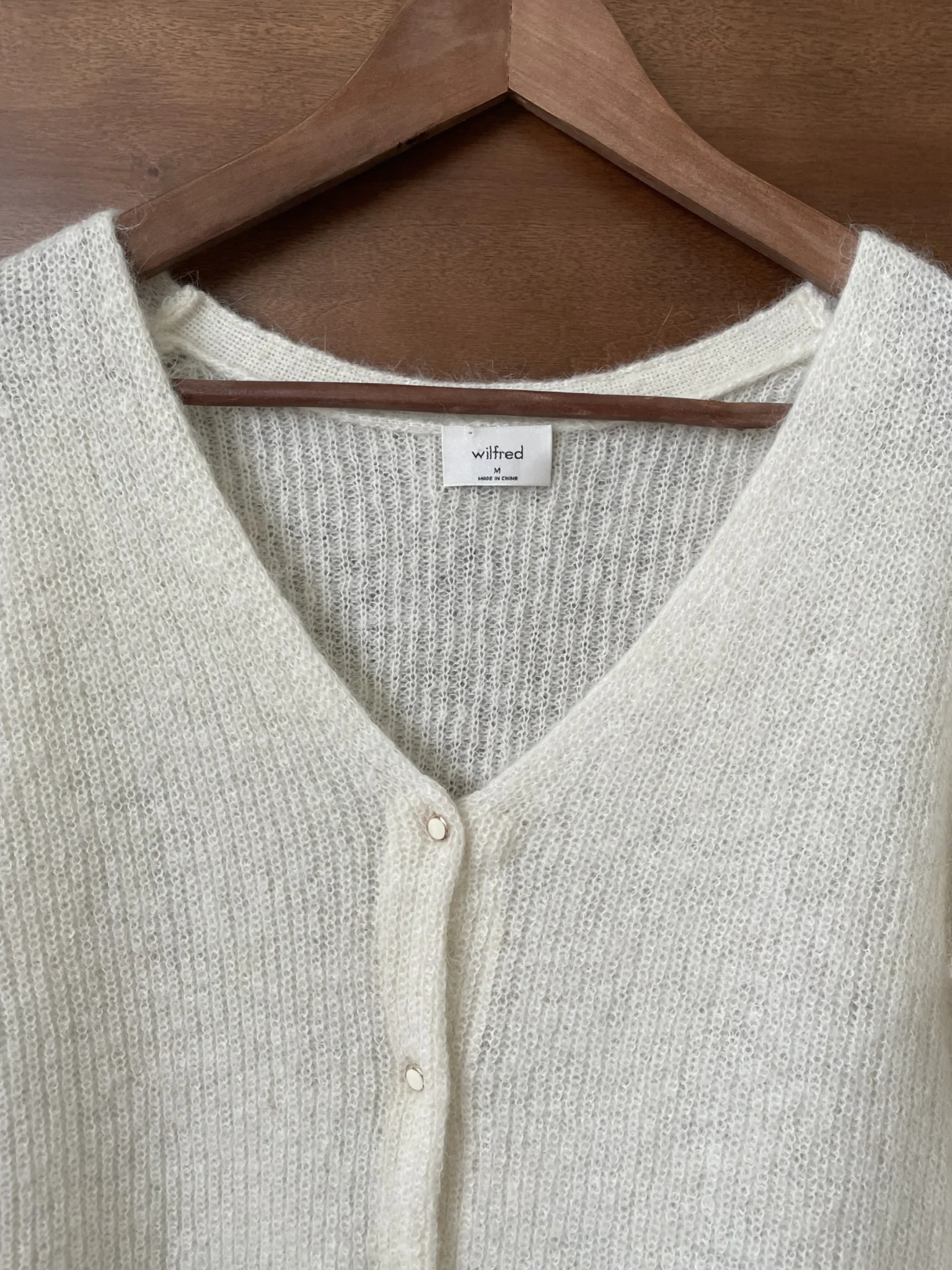 Image for Cardigan 2 dans 1  Wilfred par Aritzia – Crème – Comme neuf