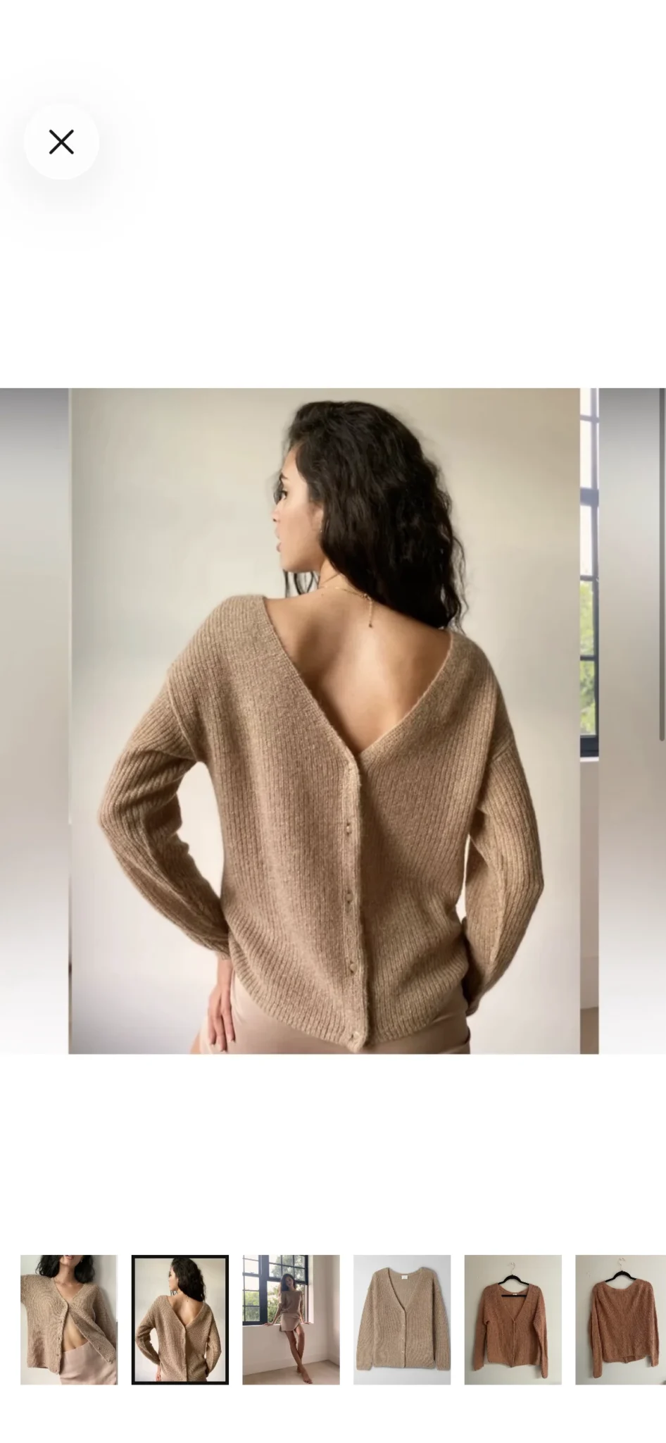 Image for Cardigan 2 dans 1  Wilfred par Aritzia – Crème – Comme neuf
