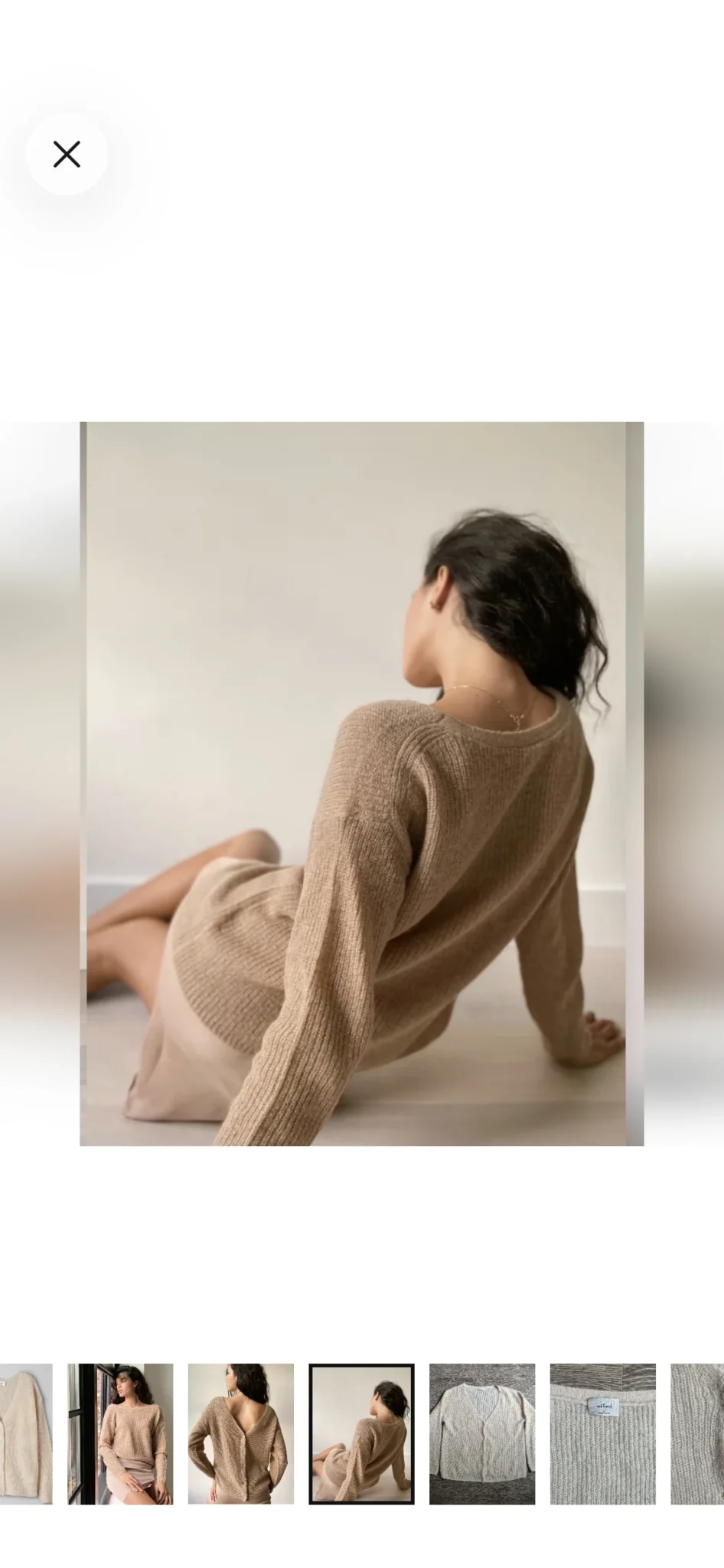 Image for Cardigan 2 dans 1  Wilfred par Aritzia – Crème – Comme neuf