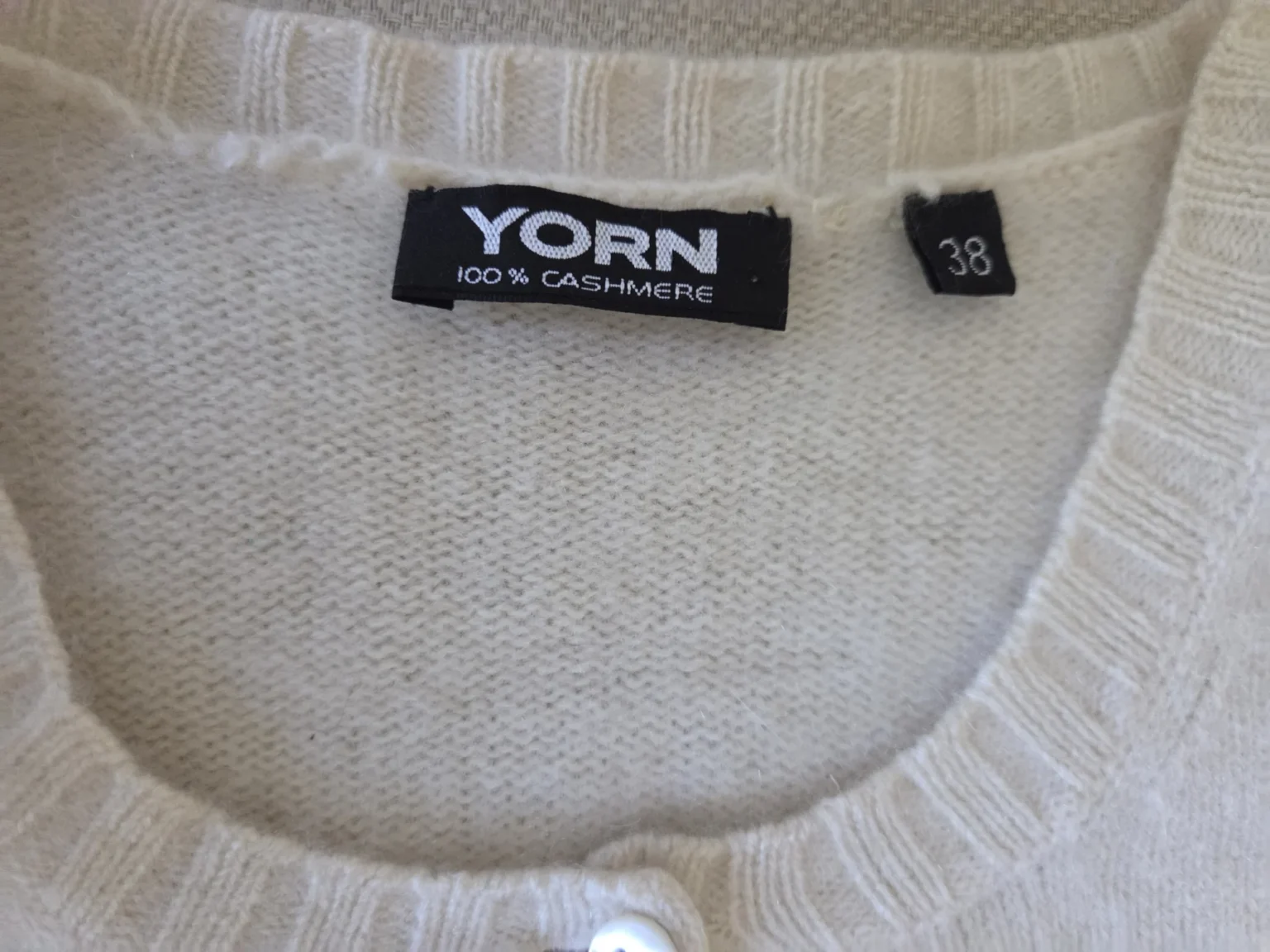 Image for Gilet YORN 100 % cachemire ivoire