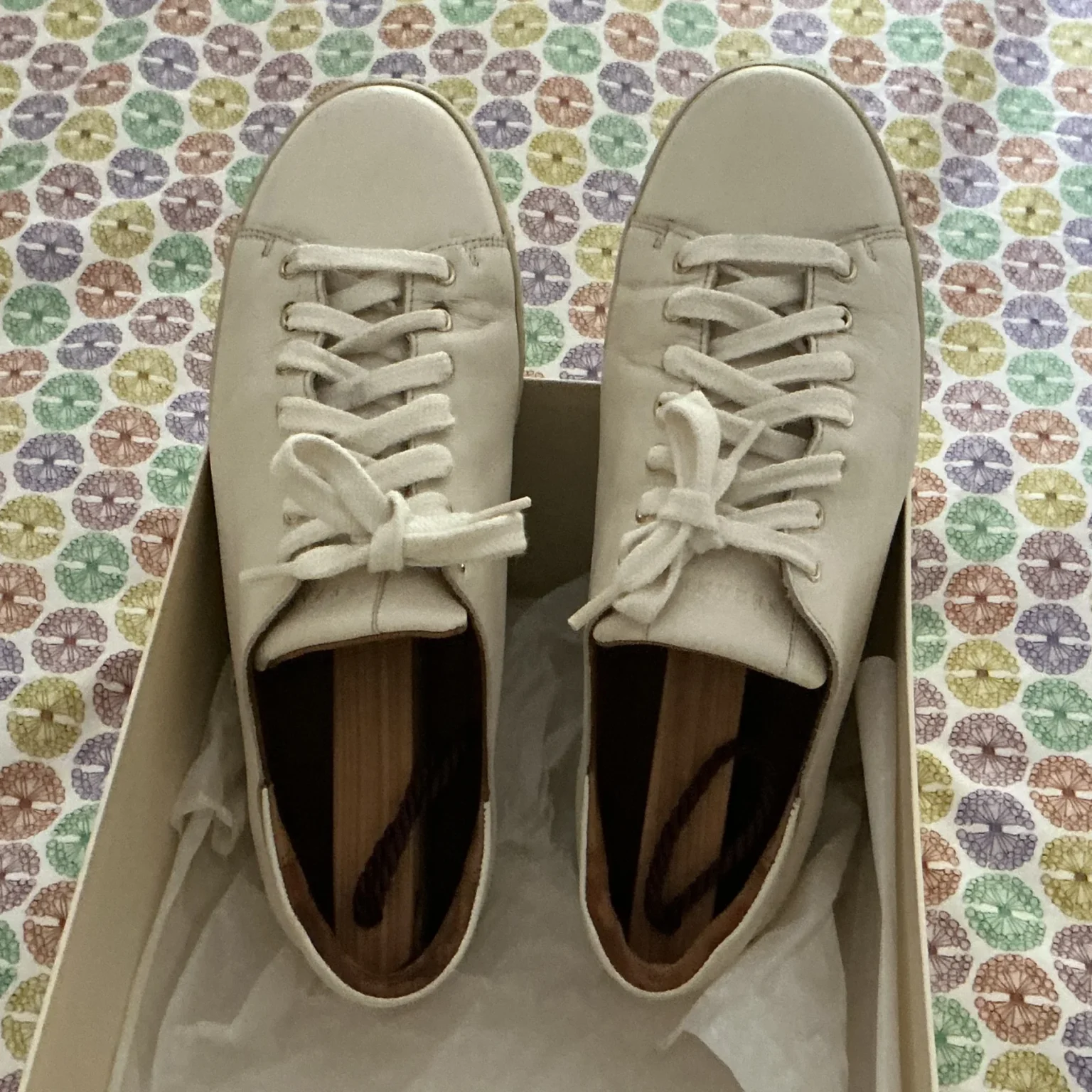 Image for SEZANE leather trainers