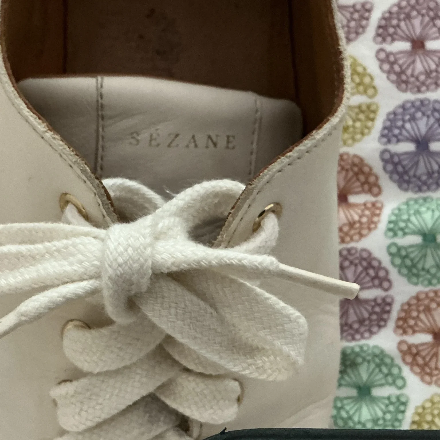 Image for SEZANE leather trainers