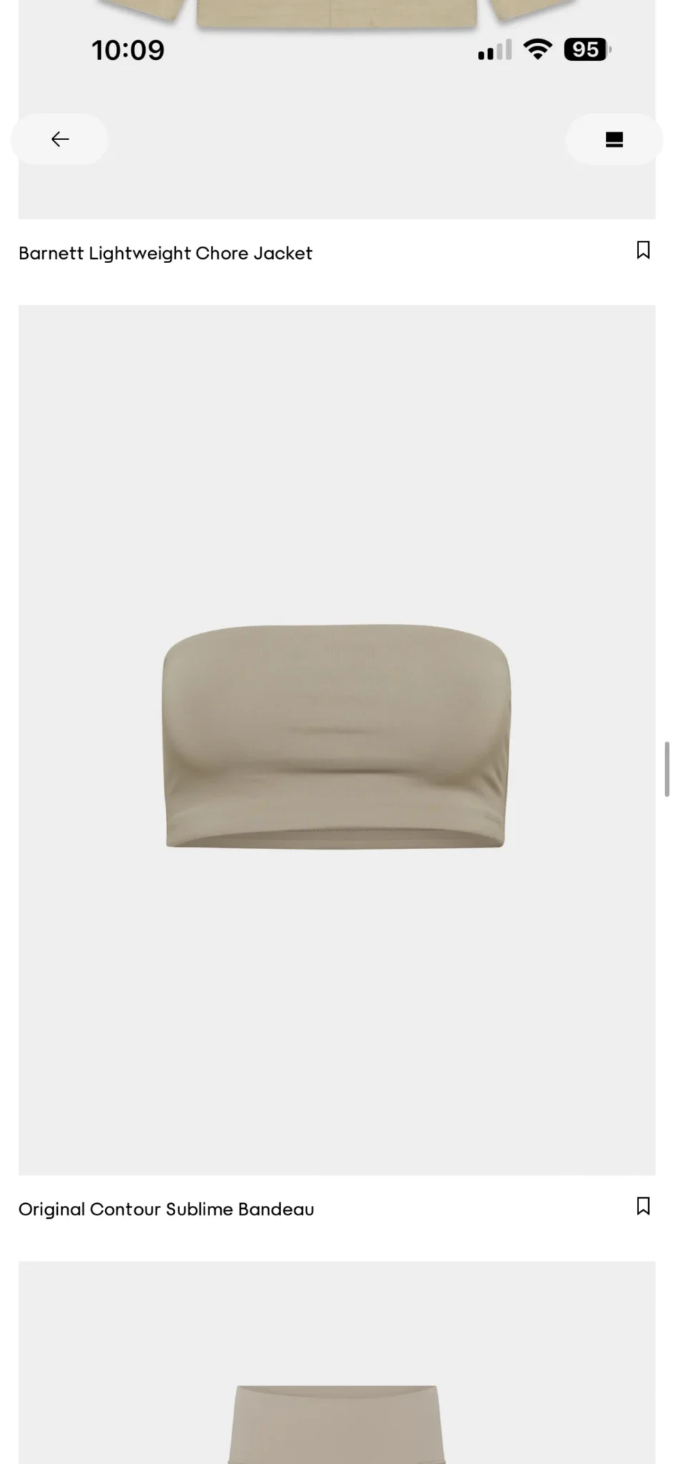 Featured image for Aritzia beige medium-length top