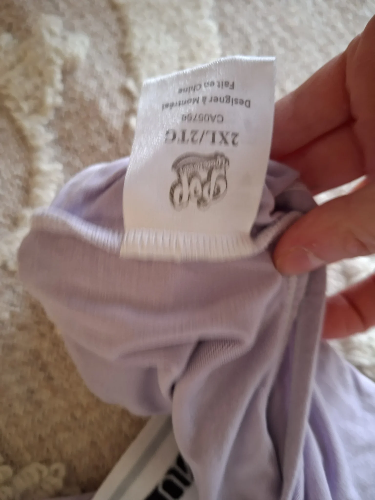 Image for Pop Underwear lilac sports top