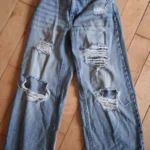Thumbnail for Lot jeans baggy fille