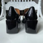 Thumbnail for Ángel Alarcón heeled moccasins – black patent leather – size 35