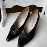 Featured thumbnail for Via Spiga black leather court shoes – size 8B – Made in Italy