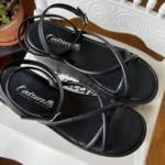 Featured thumbnail for L’Intervalle Dionira black leather platform sandals – size 37 – BRAND NEW with box
