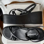 Thumbnail for L’Intervalle Dionira black leather platform sandals – size 37 – BRAND NEW with box