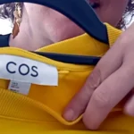 Thumbnail for Robe t-shirt jaune moutarde en coton avec ceinture (S)