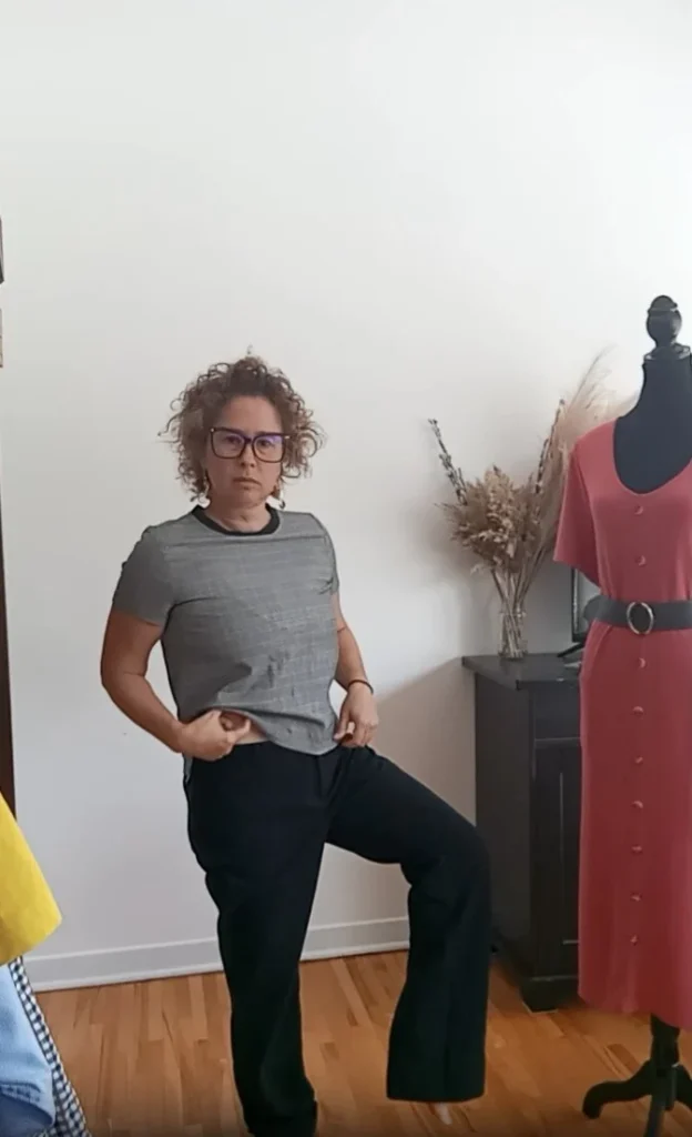 Image for Pantalon Mélanie Lyne  noir à jambe droite (12)