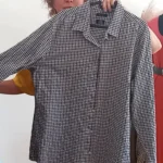 Thumbnail for Chemise Slim Fit à carreaux bleu et brun