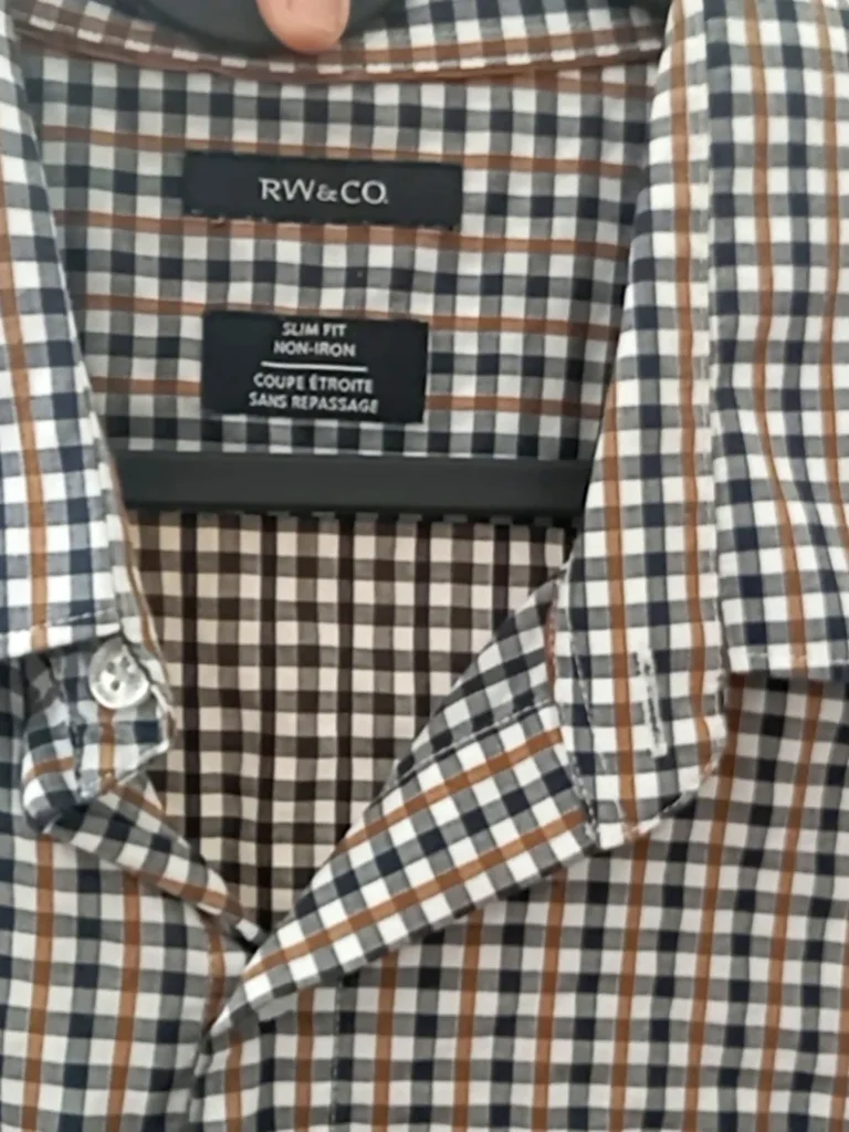 Image for Chemise Slim Fit à carreaux bleu et brun