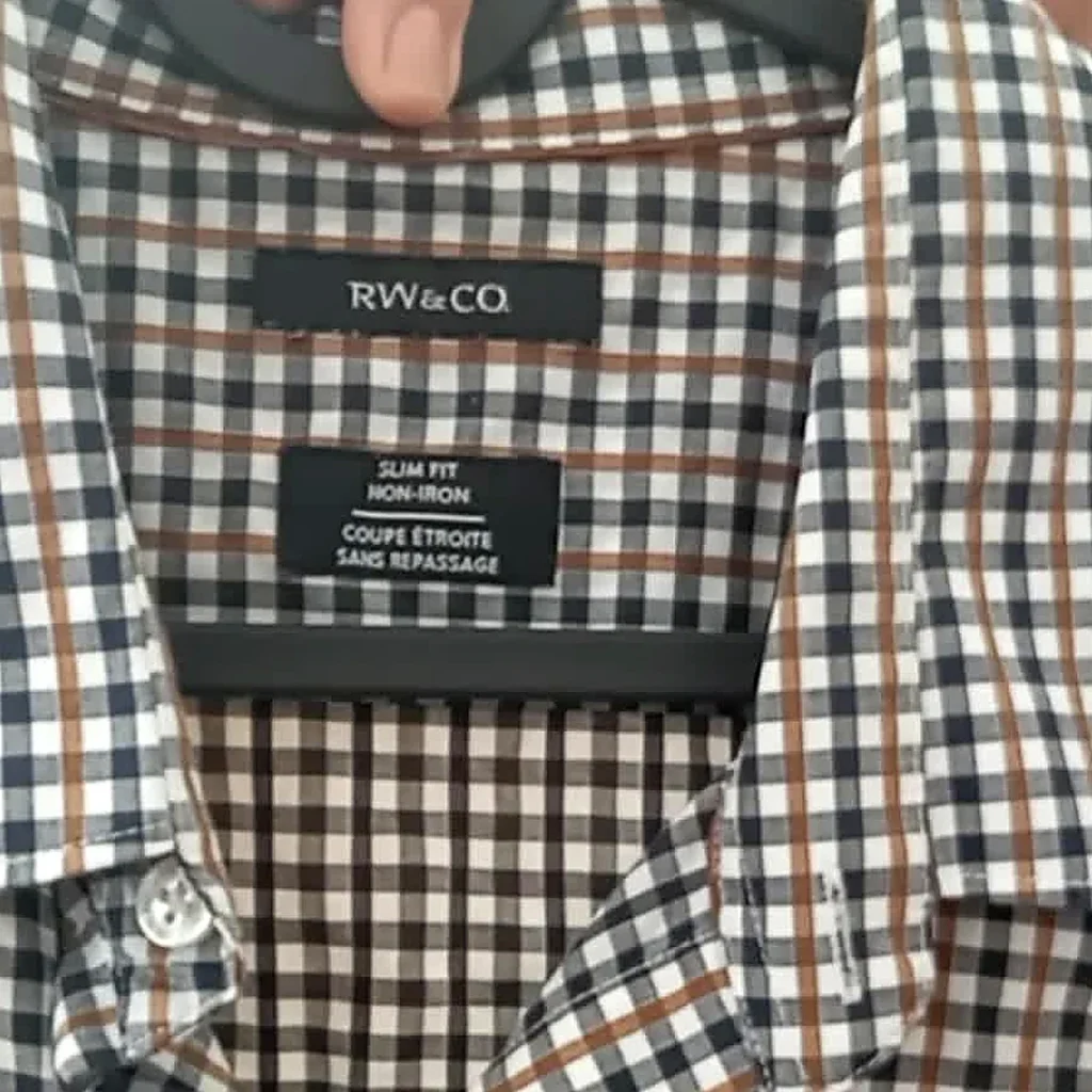 Image for Chemise Slim Fit à carreaux bleu et brun