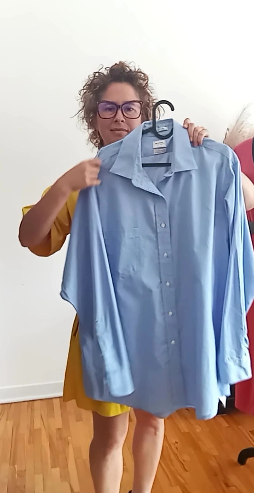 Light blue micro-check Arrow shirt (TG) *Other seconde main