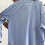 Thumbnail for Chemise Arrow bleu pâle à microcarreaux (TG)