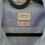 Thumbnail for Chemise Arrow bleu pâle à microcarreaux (TG)