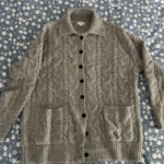 Thumbnail for Cardigan tricot gris