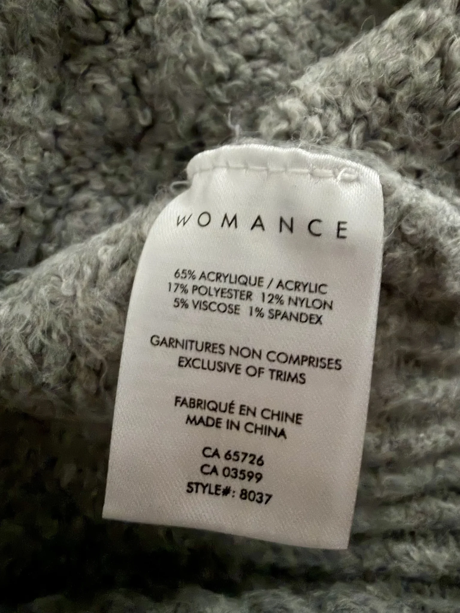 Image for Cardigan tricot gris