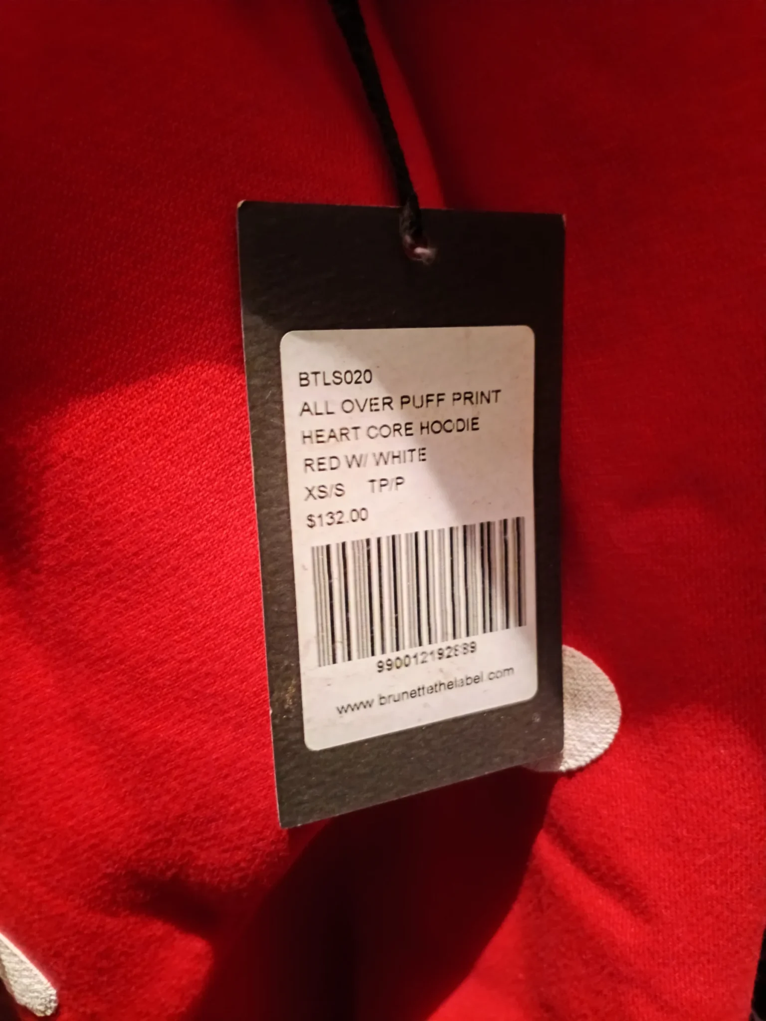 Image for Brown ‘Coeur’ hoodie by The Label, size XS, new
